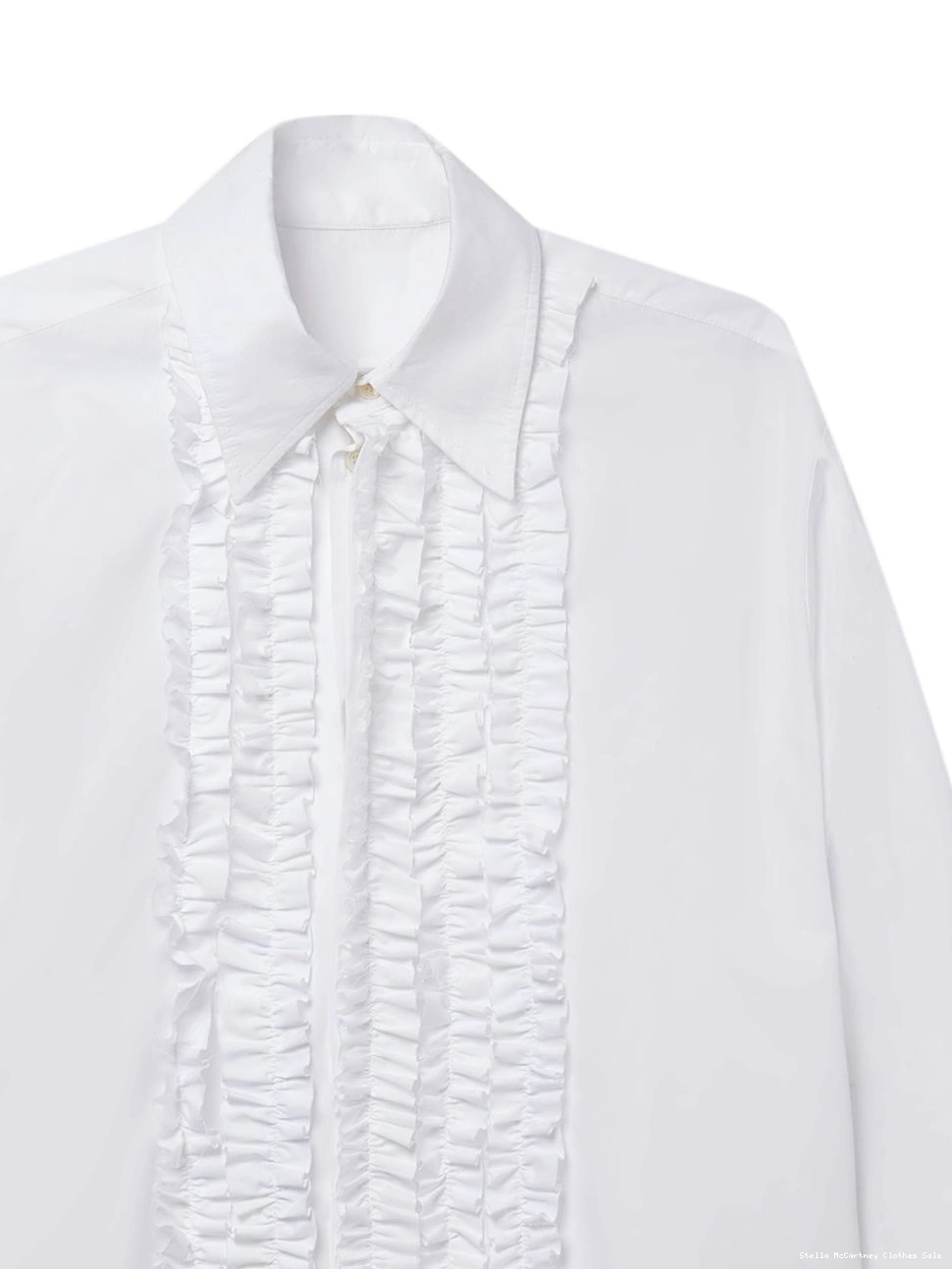 Affordable Women cotton ruffled-detail shirt Stella McCartney 0819